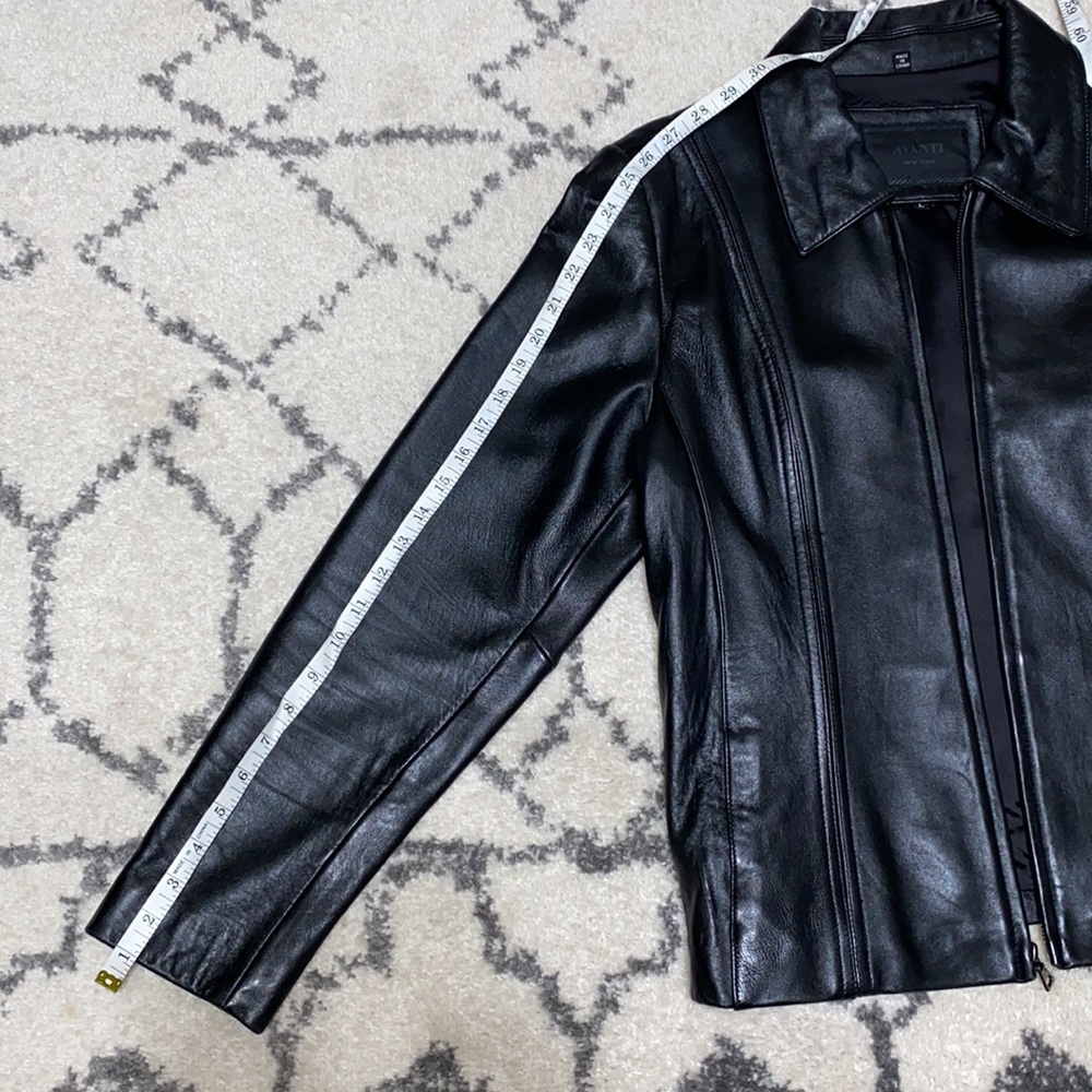 Black Faux Leather Jacket - Picture 8 of 8